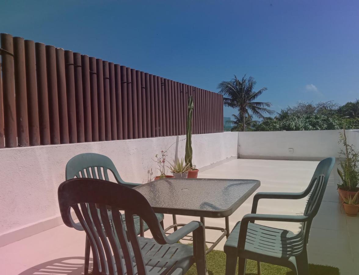 Ferienwohnung Relaxing Beachfront Loft Cancún Exterior foto